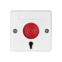 CQR Double Push Duress Panic Button, Latching, Stainless Steel, Key Re —  Zankap Pty Ltd