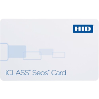 HID iCLASS Seos Contactless Smart Card, 8kb Memory, Composite Card Body, Blank