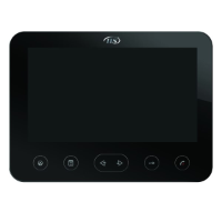 IIS Villa Series 7 Inch Room Station, Black, max 2 doors and 4 rooms