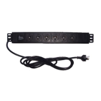 PSS 6 Aus outlets PDU, w/o switch, 3m lead, horizontal mounting (for all cabinets)