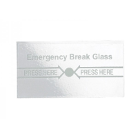 X2 Replacement Glass for Door Exit Breakglass