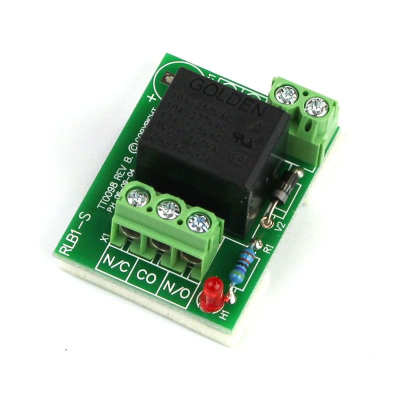 Tactical Relay Board, 12VDC, SPDT, Single Input, Non-Buffered, 6A Contacts