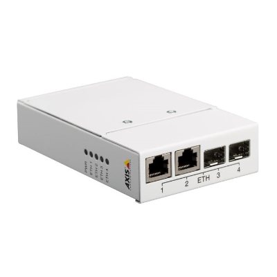 AXIS T8606 Media Converter Switch, 10/100 Mbps, 3.5W Max, 24VDC