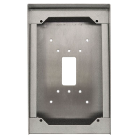 Aiphone Surface Mount Box, Stainless Steel, to suit AI-IX Series