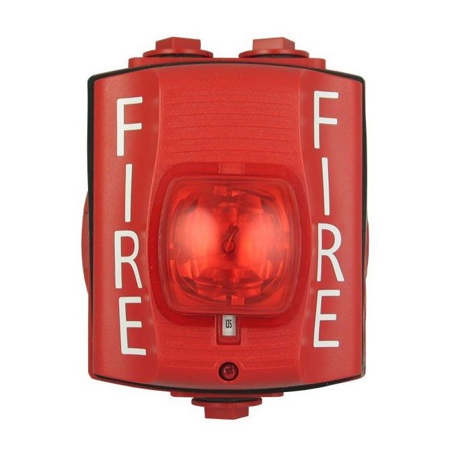 CSD | Honeywell Fire Conventional Red Strobe With Weatherproof Back Box ...