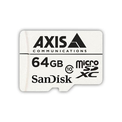 AXIS 64GB Micro SDXC Card, Class 10, 50-80MBs Read/Write Speed