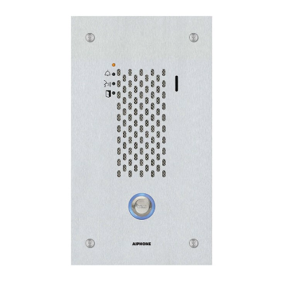 Aiphone IX 2 Series Audio Door Station, Flush Mount, Stainless Steel, IP65