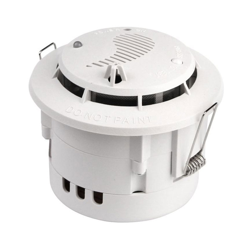 Csd Firetronics Ionization Smoke Detector 12 24v Dc Recessed Low Profile White 5403