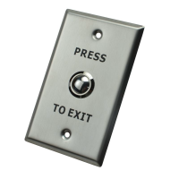 X2 Dome Exit Button, Stainless Steel - Large, N/O, SPST, Screw Terminal