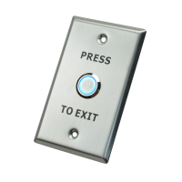 X2 Illuminated Exit Button, Stainless Steel - Large, SPDT, 12VDC