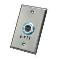 X2 Touch Exit Button, Stainless Steel - Large, SPDT, 12VDC