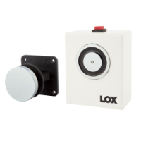 LOX Standard Magnetic Door Holder, 25kg, Wall Mount, 12V DC