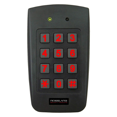Rosslare Standalone 3x4 PIN Keypad, 2 Form C Outputs Backlit, 500 Users, IP65