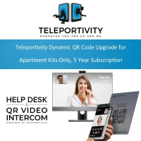 Teleportivity Dynamic QR Code Upgrade for Apartment Kits Only, 5 Year Subscription