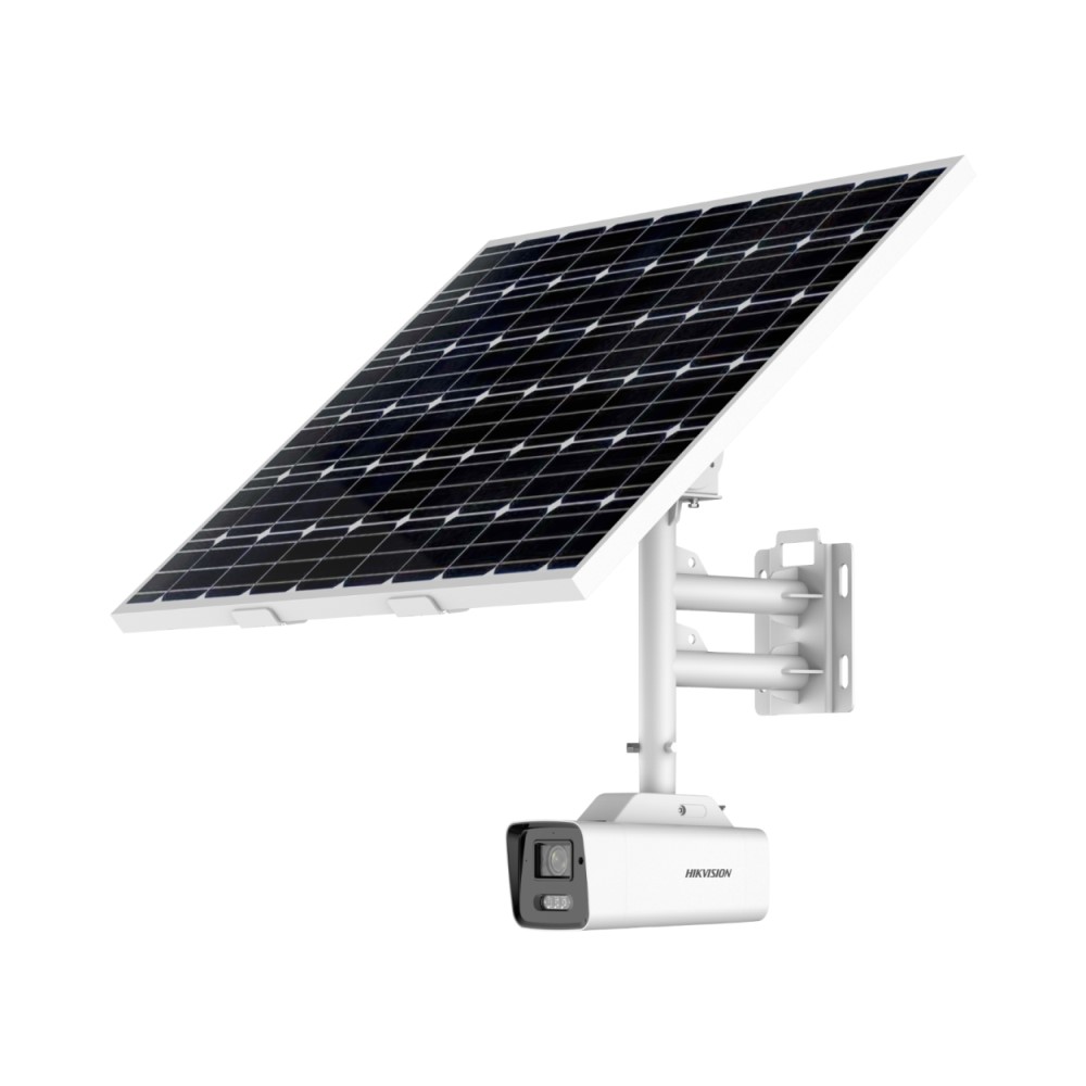 CSD Hikvision 8MP ColorVu Bullet Solar Power 4G Camera, 80W Panel, No