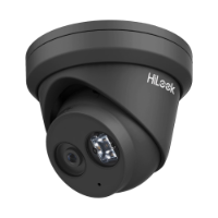 HiLook 6MP Outdoor Turret Camera, IntelliSense, H.265, 30mIR, Mic, IP67, 2.8mm, Black