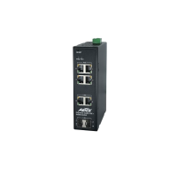 Aetek 4 Port Managed 1Gb Industrial PoE bt Switch, 2x SFP/RJ45, 240W, Dual 48V Input