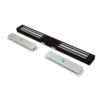 LOX Electro Magnetic Slimline Double Lock, 280kg, Monitored, Anti-Tamper, 12/24V DC, Black