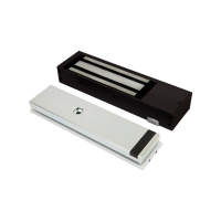 LOX Electro Magnetic Slimline Single Lock, 580kg, Monitored, Anti-Tamper, 12/24V DC, Black