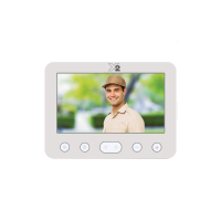*CLR* X2 Video 7 Inch Room Station, 2 Wire, White, max 2 doors and 4 Rooms