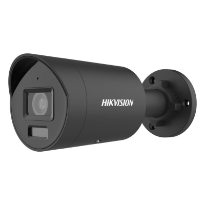 Hikvision 6MP Outdoor ColorVu Mini Bullet Camera, Hybrid Light, WDR, Mic, 2.8mm, Black