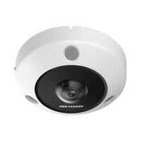 Hikvision 6MP Outdoor Fisheye Camera, Built-in Mic, 15m IR, Panoramic, 1.16mm