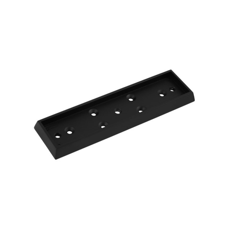 CSD | FSH Glass Door Armature Plate, U Bracket to suit FEM4300, Black