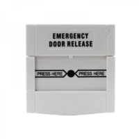 Secor Emergency Door Release, Resettable, DPDT, White