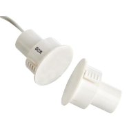 Recessed Steel Door Reed Switch, 25mm, White