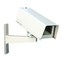 SEE IP66 Indoor/Outdoor Environmental Housing, Wall Bracket, Manual Pan Tilt White