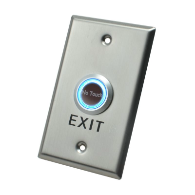 X2 Touchless Exit Button, Stainless Steel - Large, SPDT, 12VDC