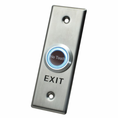 X2 Touchless Exit Button, Stainless Steel - Small, SPDT, 12VDC