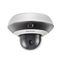 *SpOrd* Hikvision PanoVu Mini PTZ Camera, 1x 2MP Situational + 1x 2MP PTZ, IR, IP54, PoE