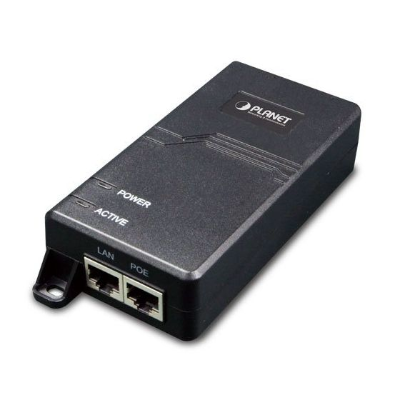 Planet Single Port Ultra PoE Injector, 10/100/1000Mbps, 60W, Internal PWR