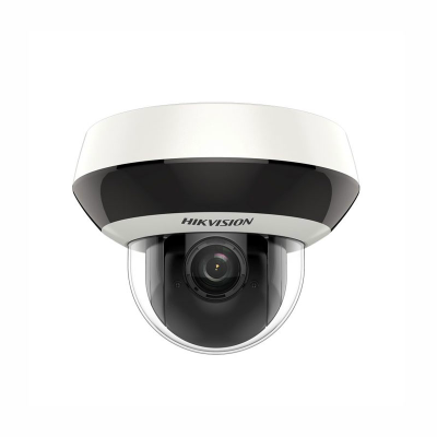 Hikvision 4MP Outdoor Mini PTZ Camera, 4x Zoom, H.265+, 120dB WDR, IK10, PoE/12VDC, 2.8-12mm