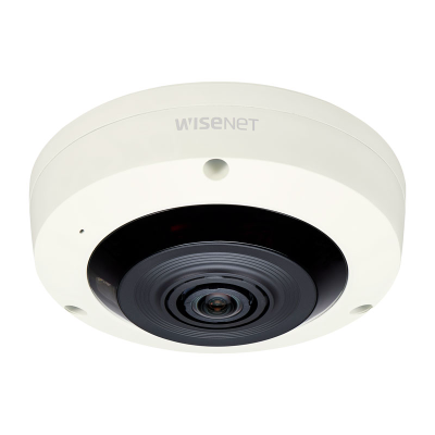 Hanwha 6MP Indoor Fisheye Camera, H.265, 30fps, WDR, 15m IR, 1.6mm