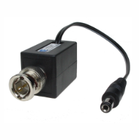 BNC Male Balun RJ45 Power Through with 2.1mm Plug