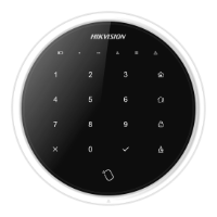 *SpOrd* Hikvision Wireless Touchscreen Keypad to suit Axiom Hub, Two Way, Black