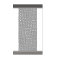 *SpOrd* Hikvision Turnstiles Base Module, Middle Lane, 650mm lanes