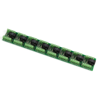 Tactical Relay Board, 12VDC DPDT Dual Input, Buffered, 8x1A Contacts Strip