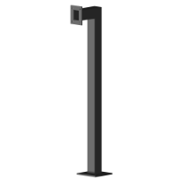 SDC Outdoor Single Bollard to suit SDC Box Mount, 75 x 75 x 1170mm, Black