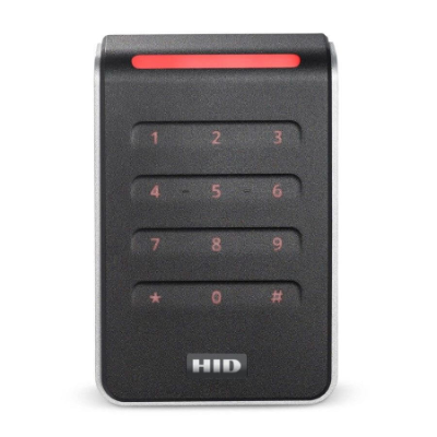 HID Signo 40K Wide 3x4 Keypad Reader, Standard Profile, Pigtail, 26 Bit EM Format