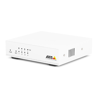 AXIS D8004 Unmanaged PoE Switch, 4 Port 10/100 Mbps, 60W