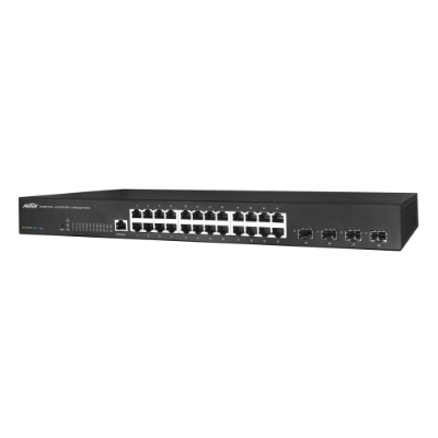 Aetek 24 Port Managed Gigabit Switch, 4x 1G/10G SFP+, NTS