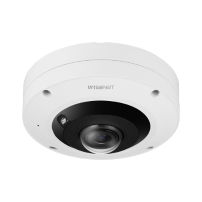 Hanwha Wisenet AI Outdoor Fisheye Camera, H.265, 30fps, WDR, 13m IR, 1.08mm