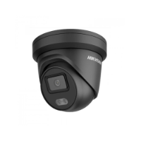 Hikvision 6MP Outdoor ColorVu Gen 2 Turret Camera, AcuSense, Mic, 4mm, Black