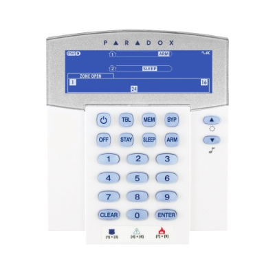 Paradox Wireless 32-Zone Fixed LCD Keypad