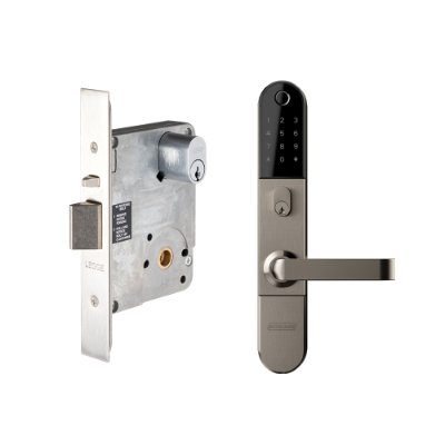 Schlage Omnia Smart Lock Bundle with 990 Mortice, Silver