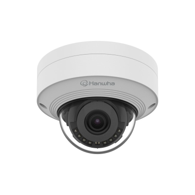 Hanwha Q Core 5MP Outdoor AI Vandal Dome Camera, H.265, 20m IR, IK10, 3mm Lens