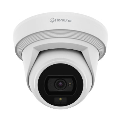 Hanwha Q Core 5MP Outdoor AI Flateye Camera, Dual Light, IP67, 3mm